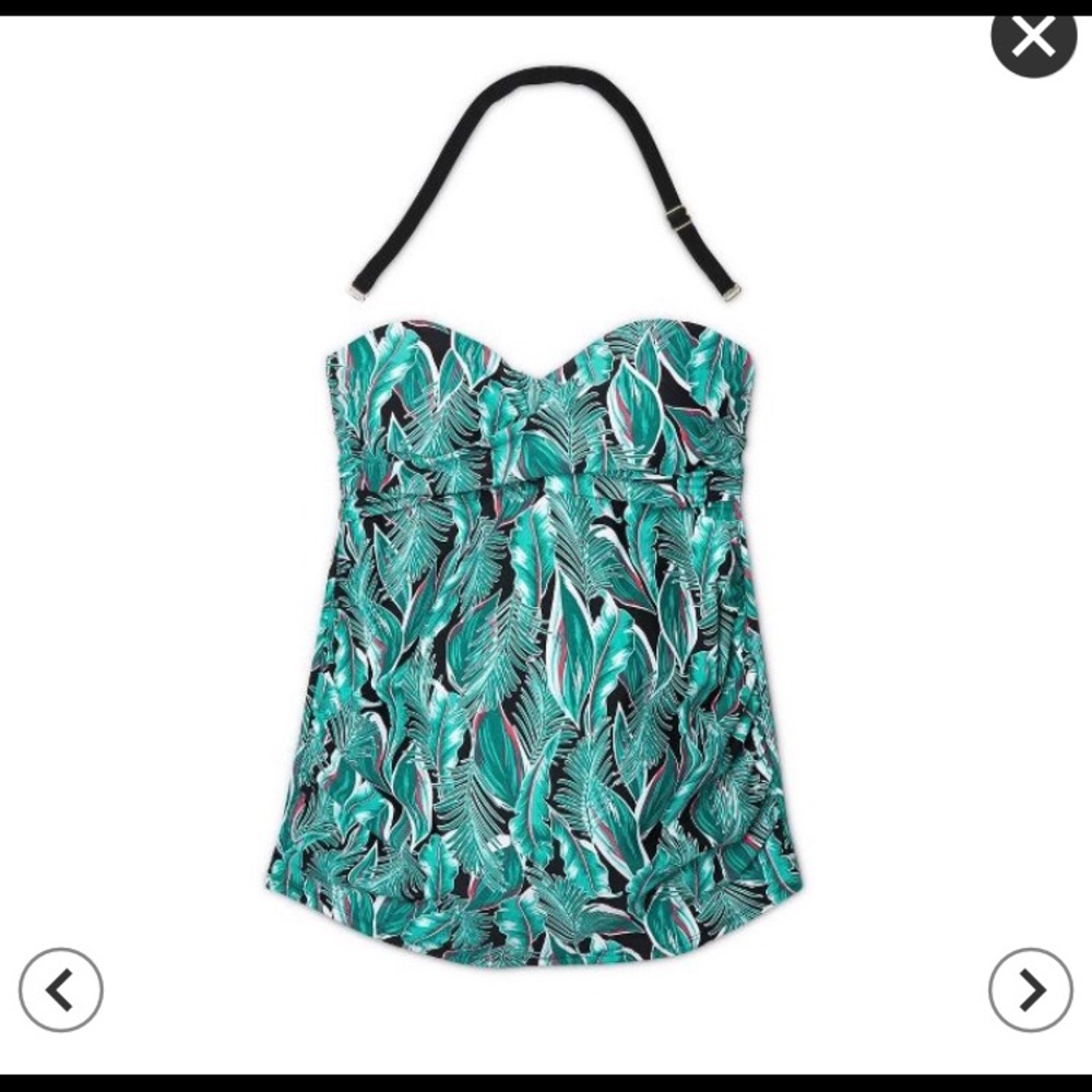 Maternity Swim Bandeau Tankini Top Size S or M